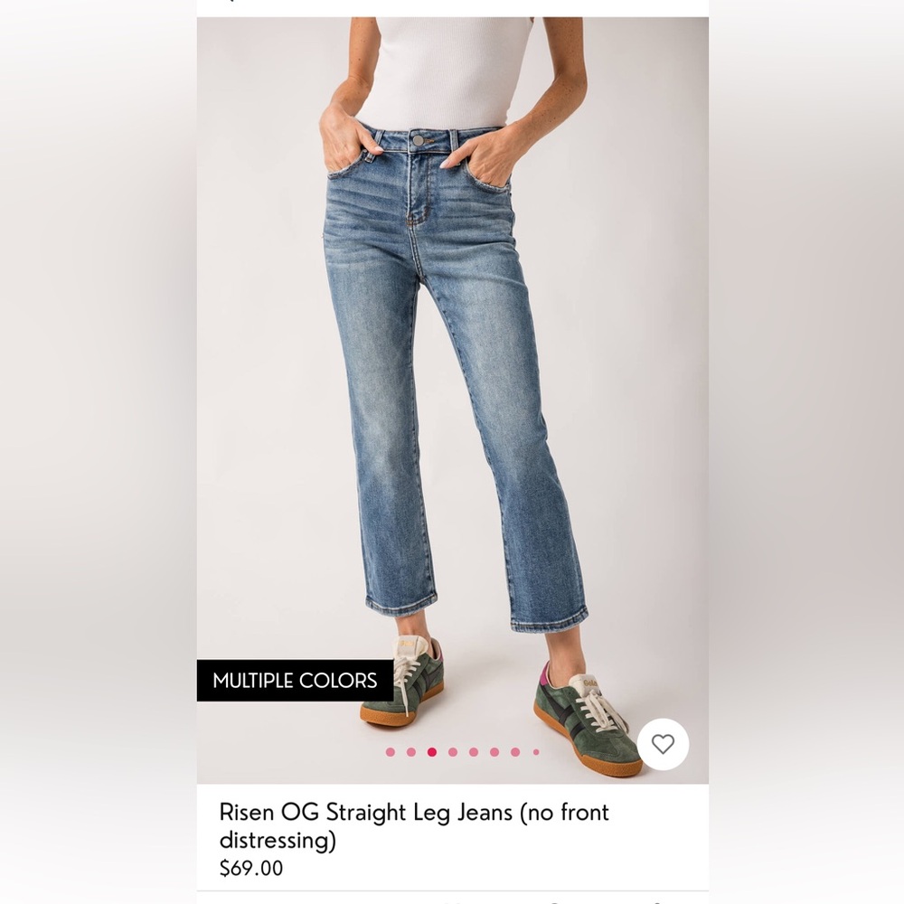 Risen OG Straight Leg Jeans (no front distressing)